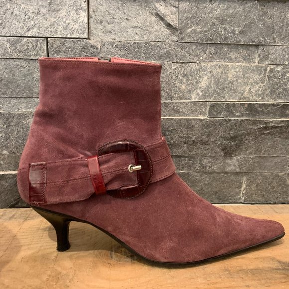 Roberto Vianni Suede Ankle Boots - Picture 7 of 8